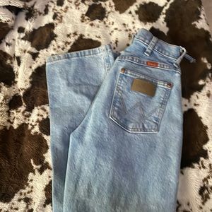 Light wash wranglers